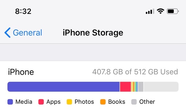 iPhone 14 Pro Max 512GB cho phép người dùng thoải mái lưu trữ toàn bộ hình ảnh và video ở chất lượng cao nhất